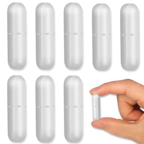 Magnetic Stir Bar 8Pcs - 28mm PTFE Coated Stir Bars for Lab/Industrial Magnetic Stirrers, Smooth Rotation &amp; Acid Resistant, White (8 Pack)