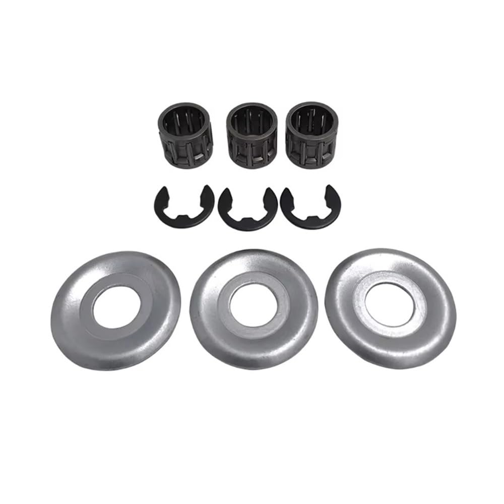 Clutch Drum Needle Bearing Sprocket Washer E Clip Fit for MS170 MS180 MS250 MS240 MS260 MS290 MS440 MS460 MS660 Chainsaw Replacement Parts(3 Sets Kit)