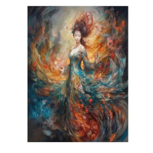 Art de la danse moderne et affiches de mode de fille de flamenco en toile