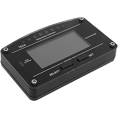 DO907OBD 9V 16V OBD2 Gauge, Multifunctional Car Dashboard LCD Display, Digital Race Dash Display with Alarm Function, High Brightness Screen, Simple Installation for All 12V Vehi