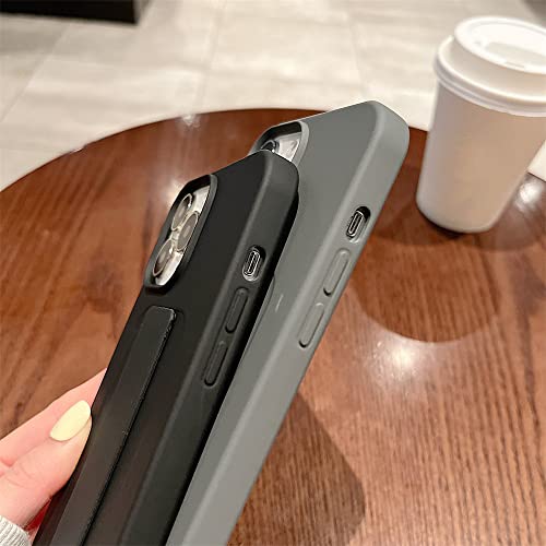 Coque silicone noir avec dragonne main pour iPhone XR protectrice