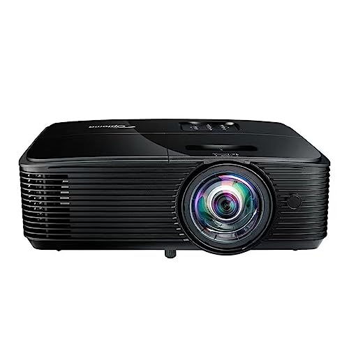 RYMMKOP Compatible para Optoma X318ST/W318ST Proyector FHD de Tiro Corto de 3300 lúmenes 3D HDR Educataion Oficial Home Ciname Beamer (Color : W318ST)