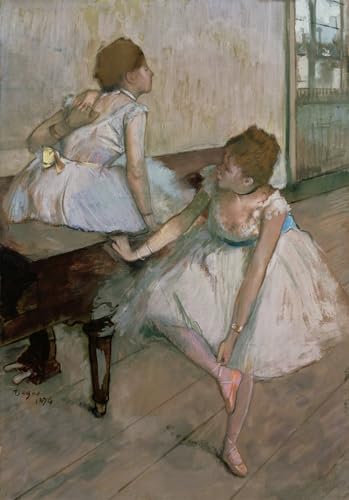 Impresión Due danzatrici in riposo di Edgar Degas lienzo mural decorativo de 60x90cm