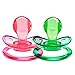 LittleForBig BigShield Adult Sized Pacifier Candy Gloss Pacifiers Set - Pink and Green