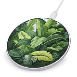 Cute Banana Leaves Wireless Charger 10W Max Wireless Charging Pad Qi Charger Anti-Slip Magnetic Wireless Charger Fast Charging Pad Ultra-Thin & Portable Charging Station