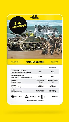 Omaha Beach 1/72 Heller maquette historique pour diorama réaliste