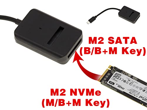 KALEA-INFORMATIQUE Adapter for reading an M2 SSD on a USB port with M2 NVMe and SATA B M and B+M support - Image 2