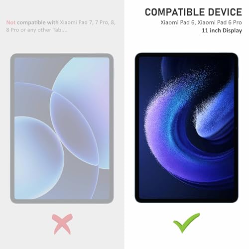 Image of SupCares Tempered Glass for Xiaomi Pad 6 and Xiaomi Pad 6 Pro (11 Inch) With Installation Kit | Military-Grade Gorilla Screen Protector | Edge to Edge Coverage | Transparent