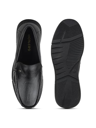Image of Liberty Healers VSL-3 Non Lacing Formal Loafers for Men with EVA Sole | Comfortable Outsole and Lightweight | Cushioned Footbed | Suitable for Office
