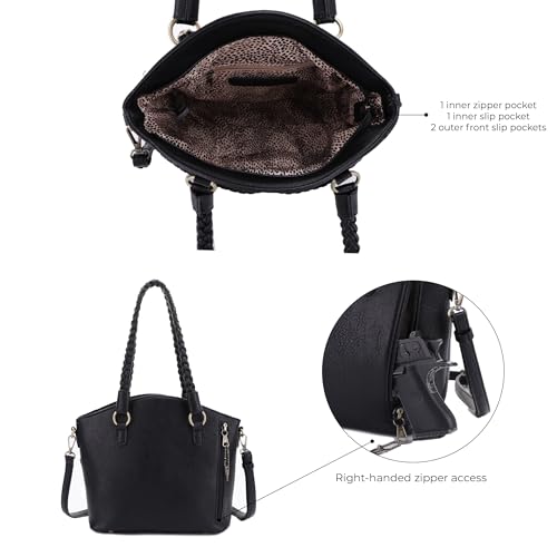 Bolso Tote con cierre y candado para mujer miniatura 5