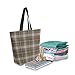 ALAZA Tartan Plaid Pattern Canvas Tote Bag Handbags for Groceries Books