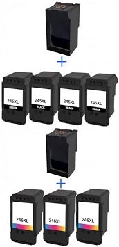 Remanufactured Replacement for Canon PIXMA iP-2820/MG-2410/MG-2510/MG-2920/MG-3020/MX-490/MX-492/TR-4520/TR-4522 ECO-Saver Kit Combo Pack (Black/Color) (8286B001/8288B001MP-ECO)