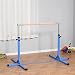 Imagen de HOMCOM Barra de Gimnasia para Niños de +3 Años Barra de Entrenamiento con Altura Ajustable 92-150 cm Barra Horizontal de Gimnasia Carga 75 kg 194x121x150 cm Azul