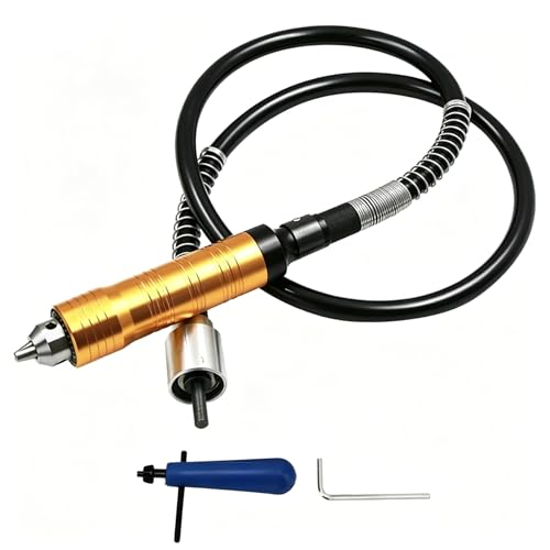 Uadme 6mm Arbre Flexible Perceuse Universel, Mandrin Perceuse a Rallonge, avec Mandrin à Clé...