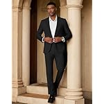 COOFANDY Mens 2 Piece Suit Slim Fit 2 Button Formal Jacket Suits Pants Set for Wedding Business Prom - Image 3
