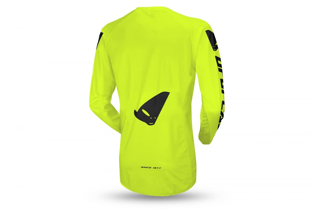 Ufo Plast Maglia Motocross Radial Giallo Fluo (L)