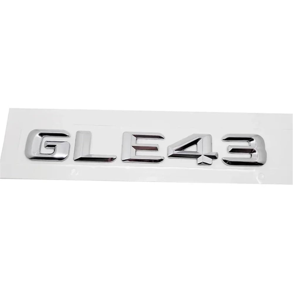 YTQMoreBNZ YYDStes Car Rear Trunk Sticker Tail Number Emblem Compatible With Mercedes Benz GLE43 GLE63 GLE300 GLE320 GLE350 GLE400 GLE450 GLE500 GLE550