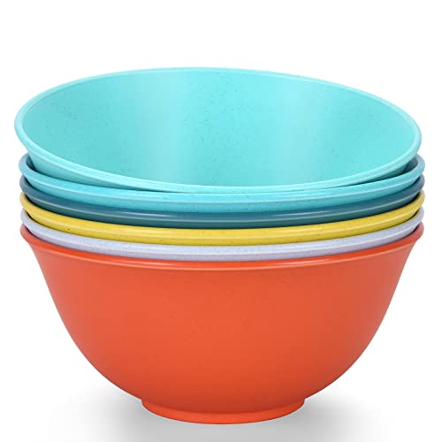 Homestockplus Unbreakable Cereal Bowls 23 Oz Microwave And Dishwasher Safe Bpa-Free Eco-Friendly Bowl Assorted Color Dessert Bowls For Serving Soup, Oatmeal, Pasta And Salad[Set Of 6] #TOP17