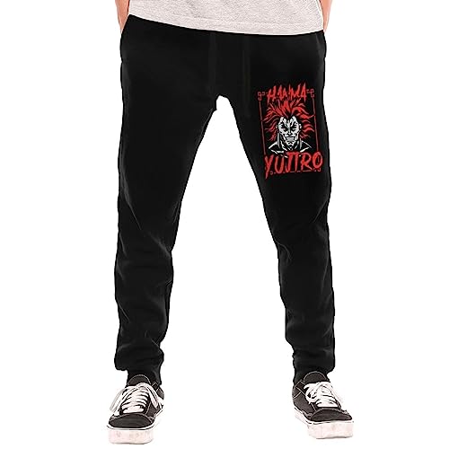 Anime Baki The Grappler Yujiro Hanma Sweatpants Boys Fashion Leisure Trousers Long Pants Black