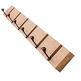 DAFEN Wooden Wall Mounted Folding Rack, Modern Wall Floating Coat Hook Rack Space-Saving Coat Hanger