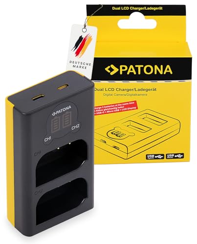 LCD Caricatore Doppio USB-C 5V 2.1A per DMW-BLK22 BLK22E Batterie compatibile con Panasonic Lumix DC-S9 DC-S5 S5II S5II-X S5 IIX S5K DC-G9 G9 II DC-GH5 GH5 II GH5S DC-GH6 GH6 DC-GH7 GH7