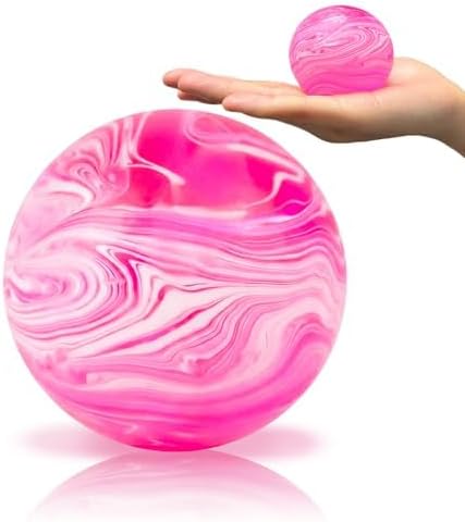 JIAHO 2-Pack Squishy Stress Balls Bulk 2.36In Exercise Balls Fidget Squishy | Stress Relief Party Favors Sensory Balls for Stocking Stuffers, Easter Basket (Blue Pink)