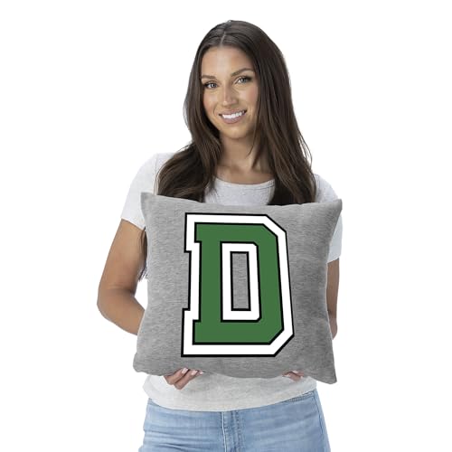 Image of Dartmouth College Big Green NCAA Sweatshirt Throw Pillow, Plush Officially Licensed Team Logo Cushion for Dorm, Couch, or Bed, Soft Cotton School Spirit Pillow, College Decor, 16 x 16 inches