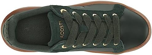 Lacoste Women's 46SFA0035 Sneaker, Burg/Gum, 7.5 | Image 4