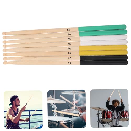 Baquetas de madera de arce para percusión 4 pares miniatura 2