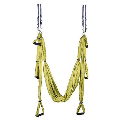InSportline Cinghie a Aero Yoga Hemmok Verde con titolari Un funi
