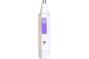 Water-Resistant White LED Nose and Ear Trimmer