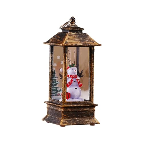 menolana Iluminado natal globo de neve lanterna desktop estatueta artesanato decorativo luz da noite