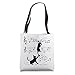 Black Cats Playing With Music Note Cat Lover Design Tote Bag