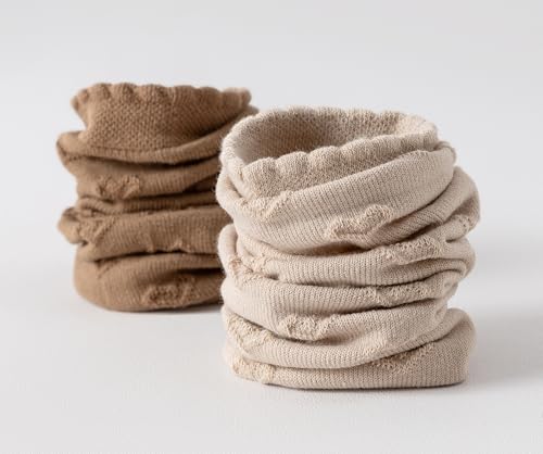 6 Pairs Womens Crew Socks, Cute Cotton Scallop Socks for Women, Size 5-92