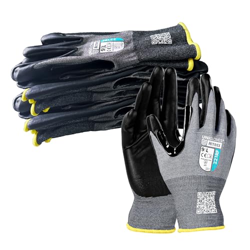Guante anticorte NITREX 221RF de nitrilo ultrafino talla 8 para proteger tus manos con precisión