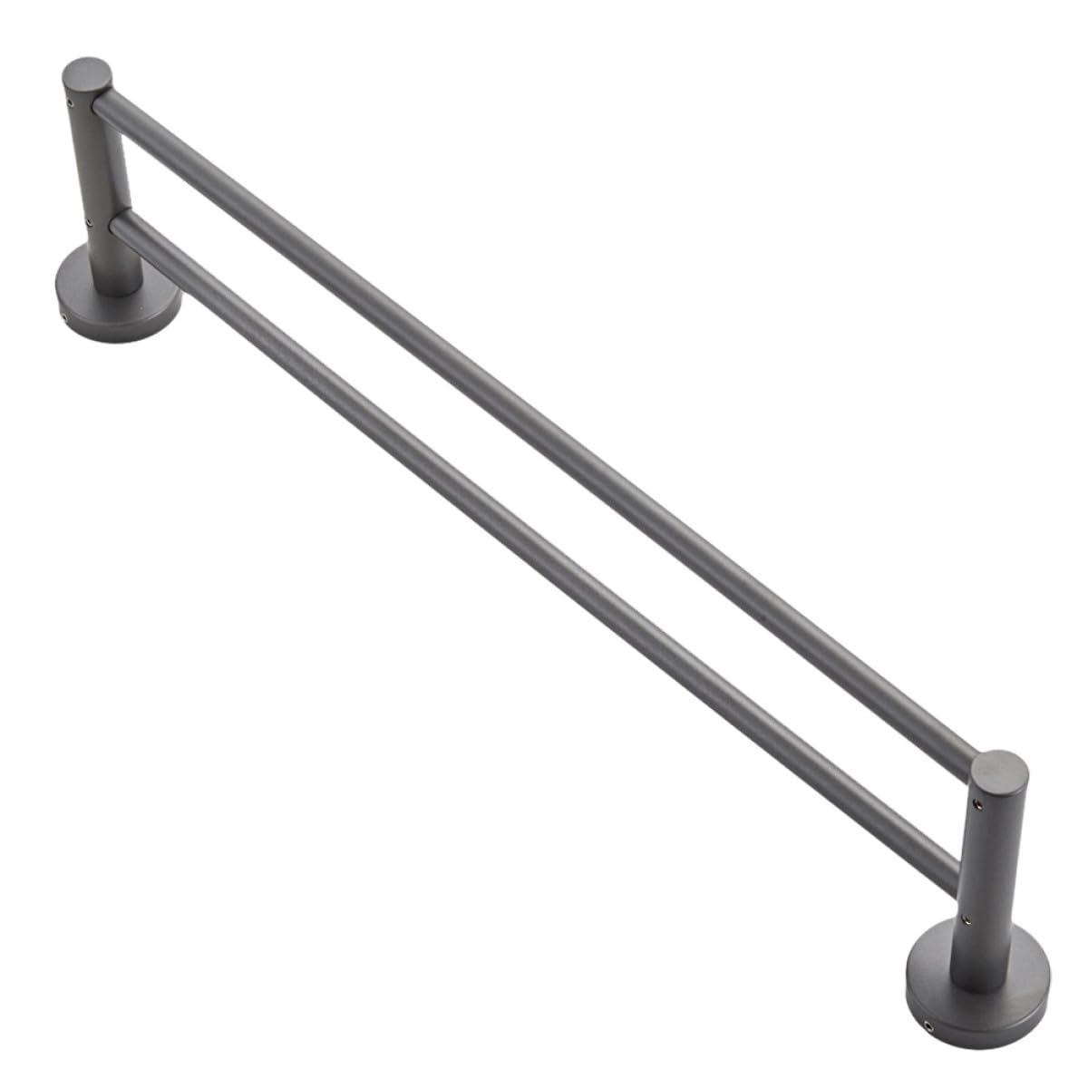 Barre porte-serviettes cuivre 50 cm cintre double mural élégant