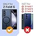 MOBOSI Magnetic for Z Fold 6 Case with Privacy Screen Protector, Compatible with Magsafe, Full-Body Slim Coverage Hinge Protection, Shockproof Phone Cover for Samsung Galaxy Z Fold6, Black