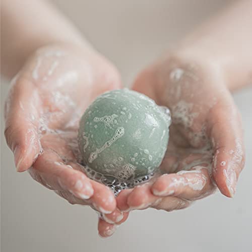 ERIGERON All-In-One Vegan Cruelty-Free All Natural Ingredients Handmade Snow Oatmeal Shampoo Bar with Zero Waste Box Packaging - Image 5