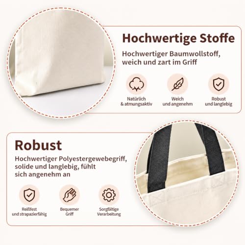 Snyvpra Dackel Geschenke, Damen-Tragetaschen aus Segeltuch, Jutebeutel Wiederverwendbare Einkaufstasche, Dackel Geschenke Für Tierliebhaber, Tragbar Kulturtasche Damen für Reise Alltagsleben