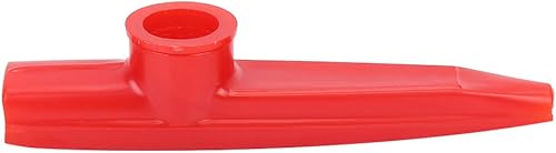 Kazoo, Plástico Mini Boca Portátil Kazoo Ukelele Guitarra Partner Fácil de Aprender Instrumento Musical (rojo)