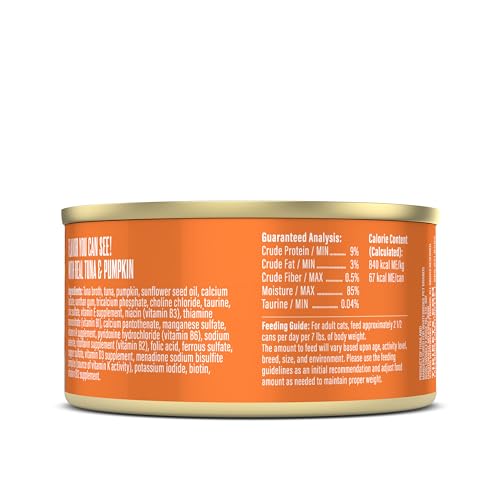 Image of Tiki Cat Friends Wet Cat Food, Tuna & Pumpkin, 2.8 oz. Can (12 Count) | Wet Cat Food, With Real Flaked Tuna, Pumpkin for Digestion, High Protein, High Moisture, Easy to Digest, FIber, 2.8 oz Can