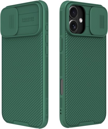 �P�[�X�EiPhone 16 �Ή� �X���C�h���J�����v���e�N�^�[ �J���� �����Y �ی� Nillkin ���[�J�[���K�i iPhone16 �Ή� �J�o�[ �J���� �����Y �ی� ���C�����X�[�d �ϏՌ� �M�t�g �v���[���g ���蕨 �V���v�� �A�C�t�H�� (�O���[��