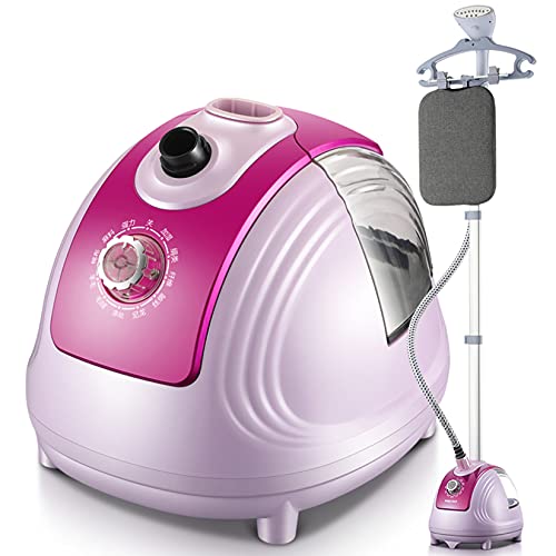 Vaporizador vertical para ropa, plancha a vapor, vaporizador de pie para ropa, vaporizador 35S, eliminación rápida de arrugas, 10 puestos, modos de vapor con tanque de agua de 1,8 l, morado (púrpura)