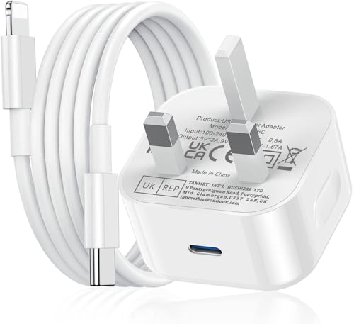 iPhone Charger Fast Charge iPhone 14 13 12 11 Phonefast Apple Lightening Charger Cable and Plug 20W 1M Charging lead with Head for iPhone 14 Plus 14 Pro Max 12 11 Pro Max XS XR 8 iPad 7th 8th 9th 2021