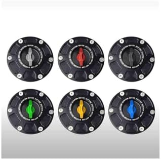 Gas Fuel Tank Cap Keyless Quick Release Motorcycle Tank Fuel Cap Gas Case Fit for Aprilia RS660 Tuono 660 RS125 RS250 RSV1000 Shiver 750 Accessories (Red-I)