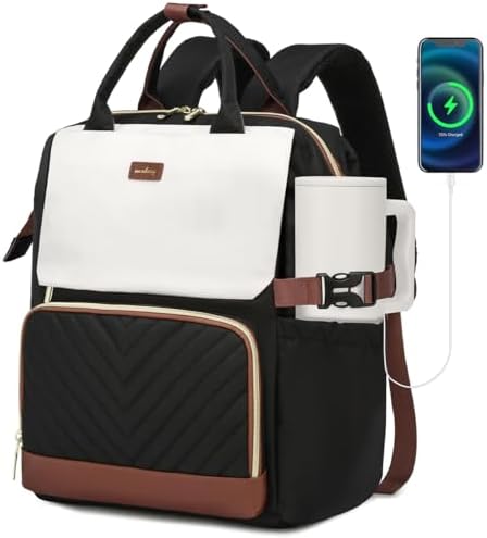 VANKANY Bookbag for Women Laptop Backpack, Teacher Nurse Work Com...