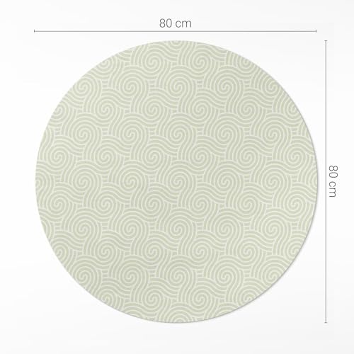 Tapis vinyle ø80 cm pour eviter les rayures de chaises sur le parquet de la salle a manger