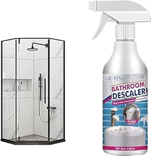 Bathroom Descaler Spray, Stubborn Stains Cleaner, Bathroom Foam Cleaner Spray, Shower Glass Cleaner Spray Limescale Remover Foam Spray, Bubble Cleaner for All Purpose Stain Remover (1PC)