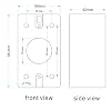 Back Box 86 * 50mm Mounting Accessory for Push Eixt/doorbell Button Switch Metal Electroplate
