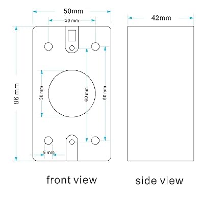 Back Box 86 * 50mm Mounting Accessory for Push Eixt/doorbell Button Switch Metal Electroplate